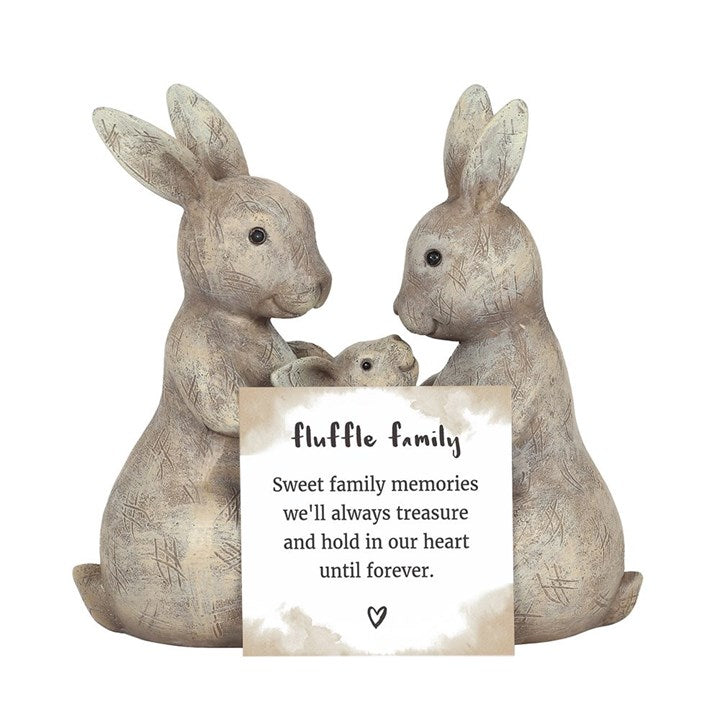 Cute Rabbit Family Figurine – Loose Polystone Figurines