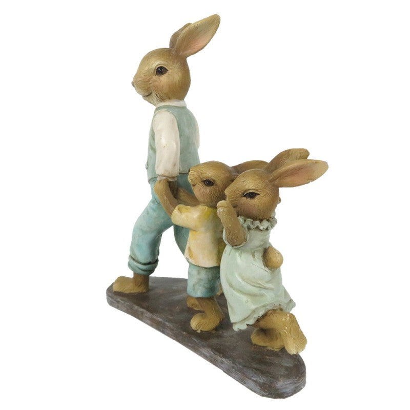 Rabbit Family Picture – Dad with 2 Little Ones