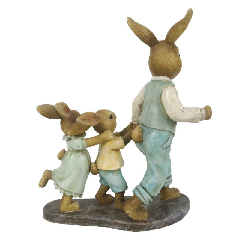 Rabbit Family Picture – Dad with 2 Little Ones
