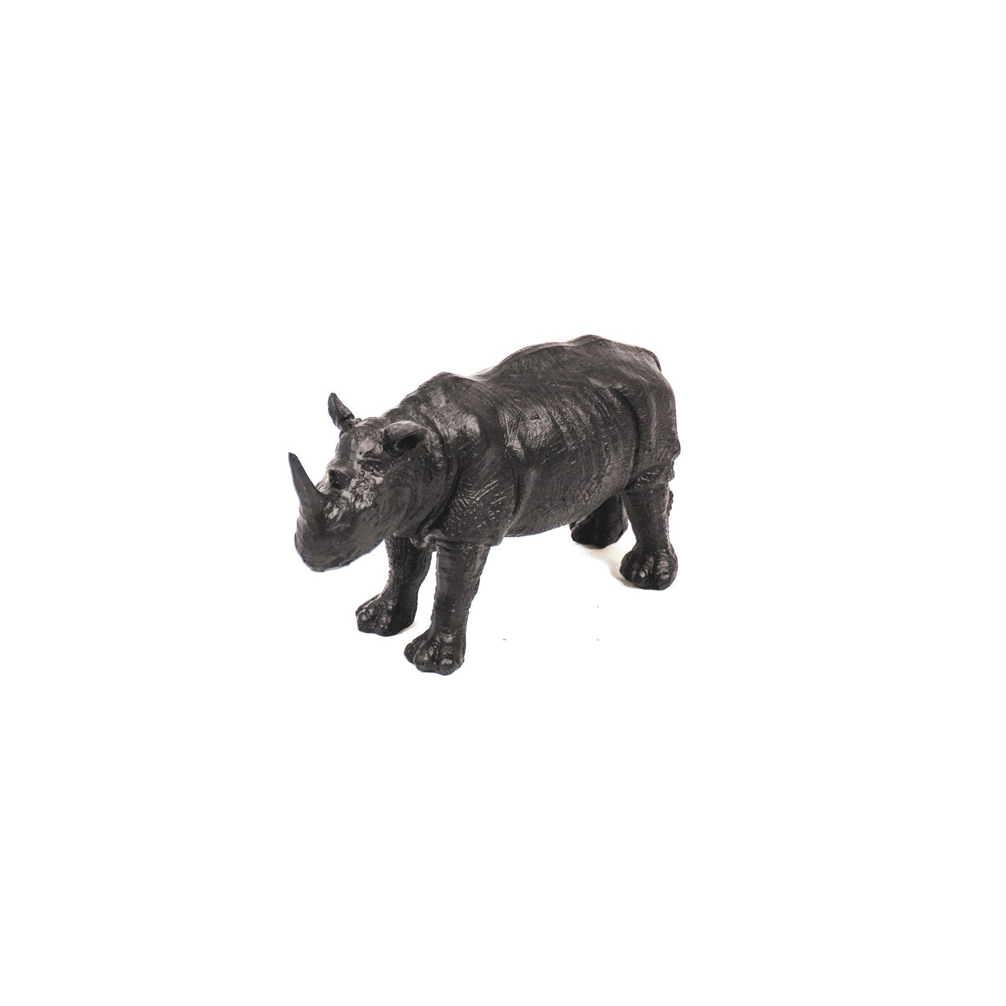 Schwarze Nashornstatue – Luxus-Wohndekor