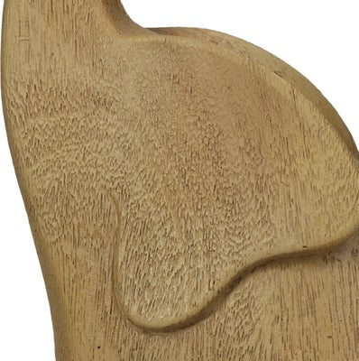 Elefantenstatue in Holzoptik – Braun & Natur