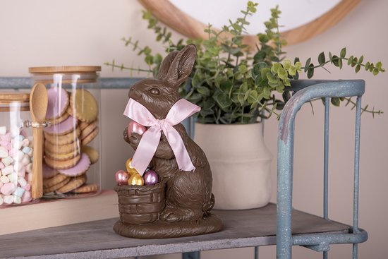 Decoratief paashaas beeldje met mandje – Krokomingo