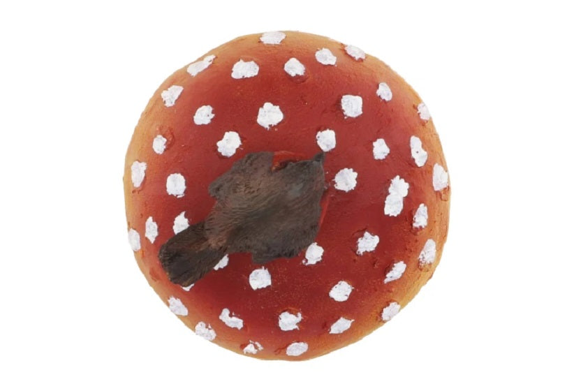 Image Mushroom with Robins – 16 cm