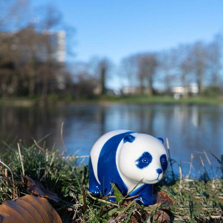 Delfter Blaue Panda-Statue