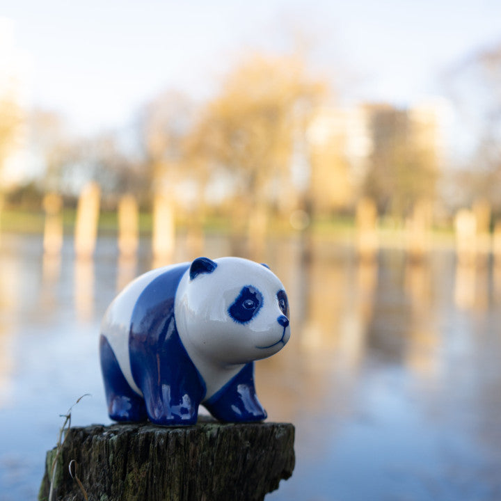 Delfter Blaue Panda-Statue