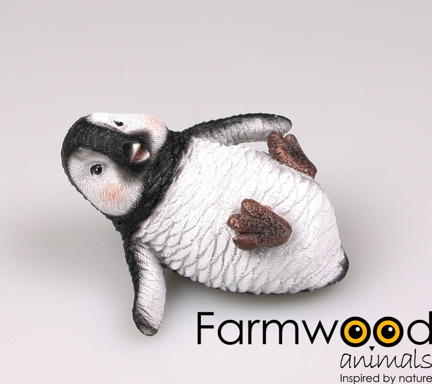 4er-Set Pinguinfiguren – Schwarz/Weiß (12 cm)