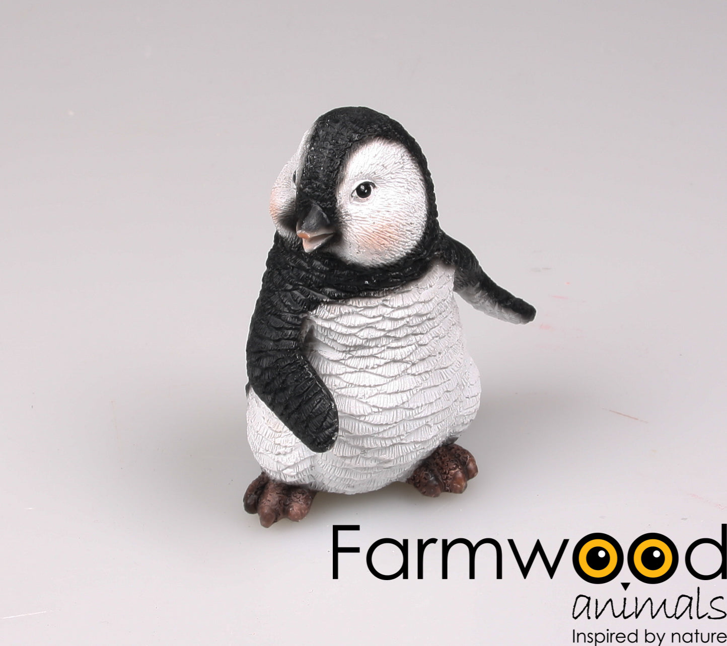 4er-Set Pinguinfiguren – Schwarz/Weiß (12 cm)