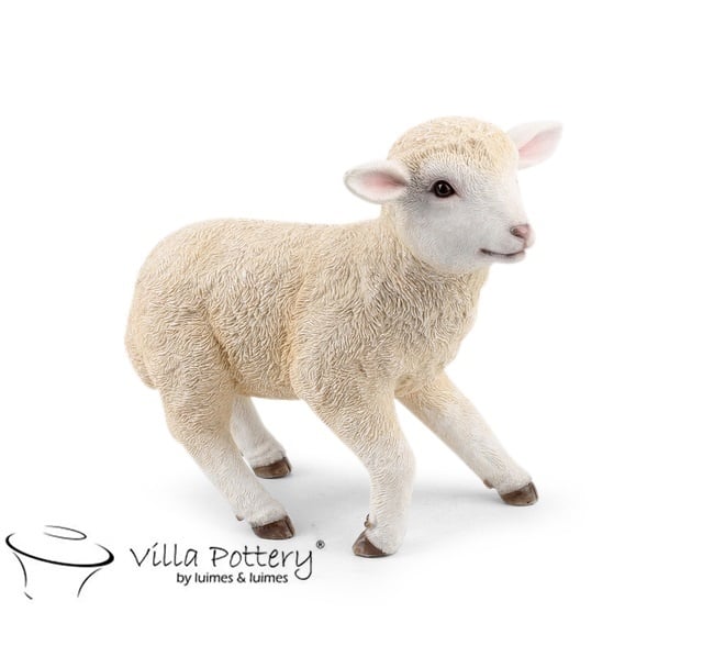 Schaap beeld van Villa Pottery in landelijke stijl – polyresin decoratie