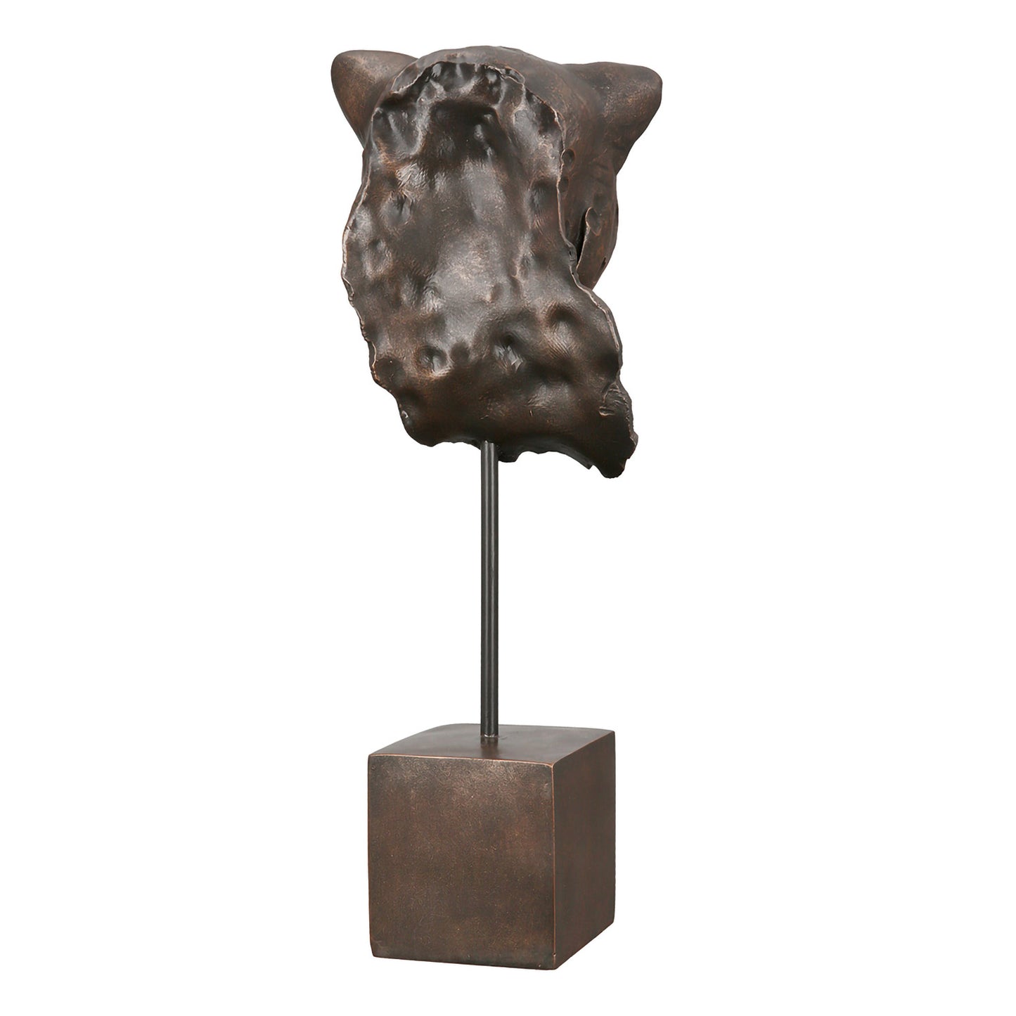 Leopard Sculpture Antique Bronze – 46 cm Resin