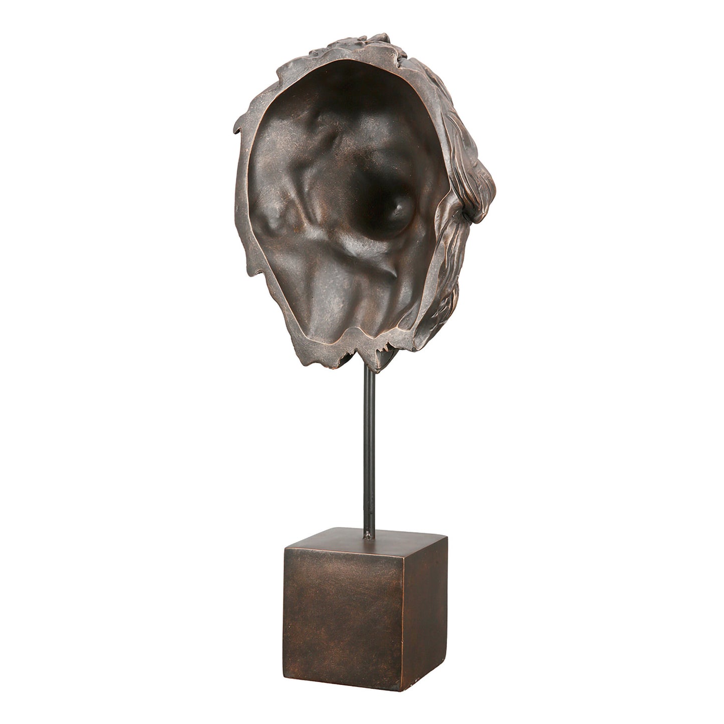 Löwenskulptur – Harz in Antikbronzeoptik