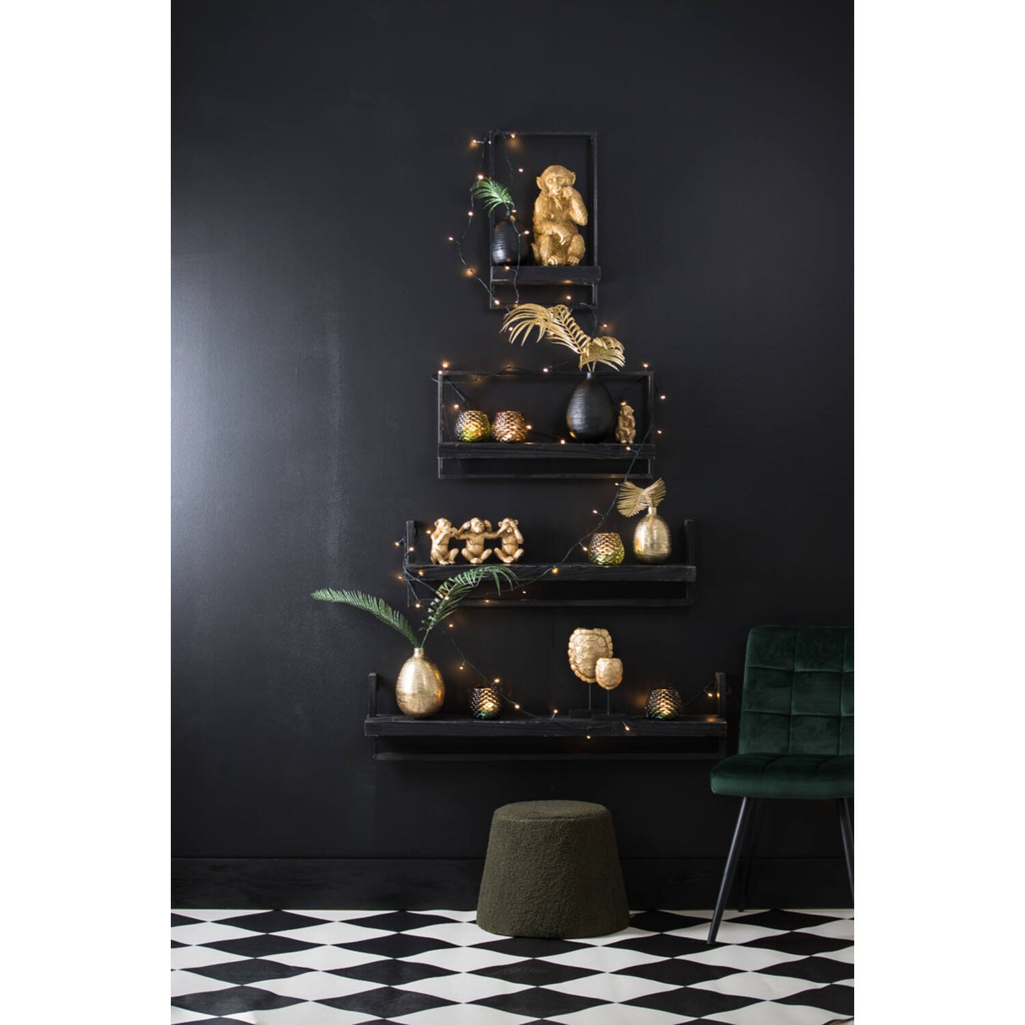 Beeld Schildpad Goud – Turtle Ornament op Standaard