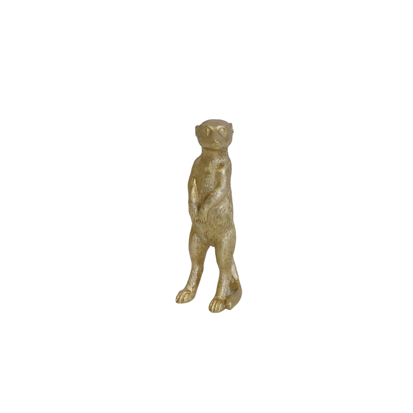Luxe Gouden Stokstaart Beeld – Stijlvolle Woondecoratie