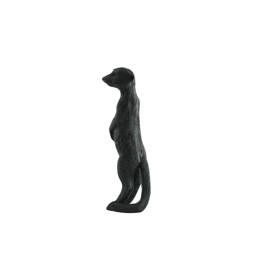 Decoratief Stokstaart Beeld – Zwart