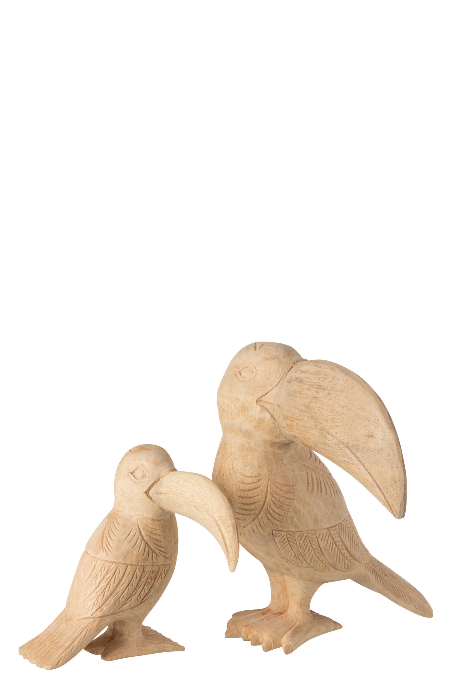 Houten Toekan Beeld – Albasiahout – 29×24×33 cm