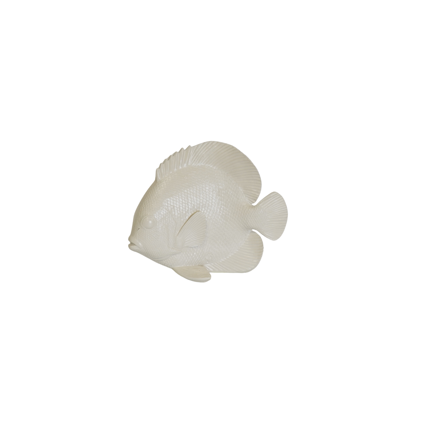 Beige Fish Decoration – Matte Polyresin – 19.5 cm
