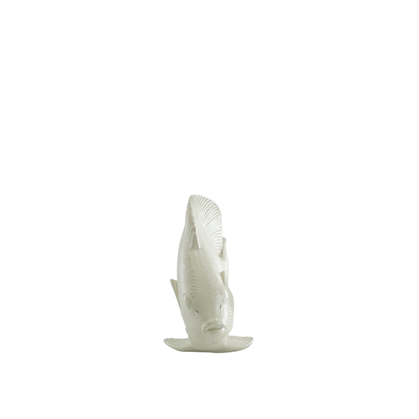 Beige Fish Decoration – Matte Polyresin – 19.5 cm