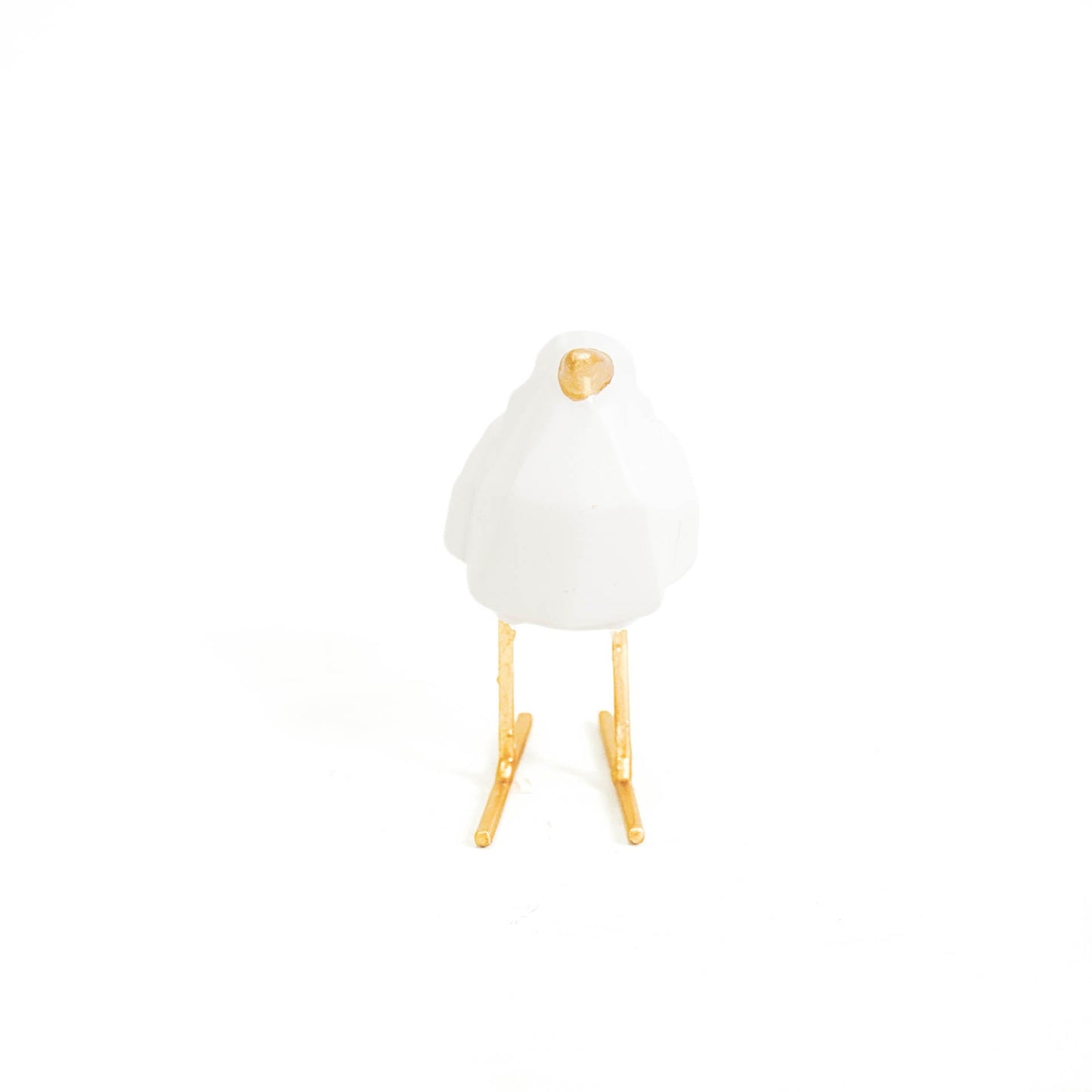 Witte Vogel met Gouden Details