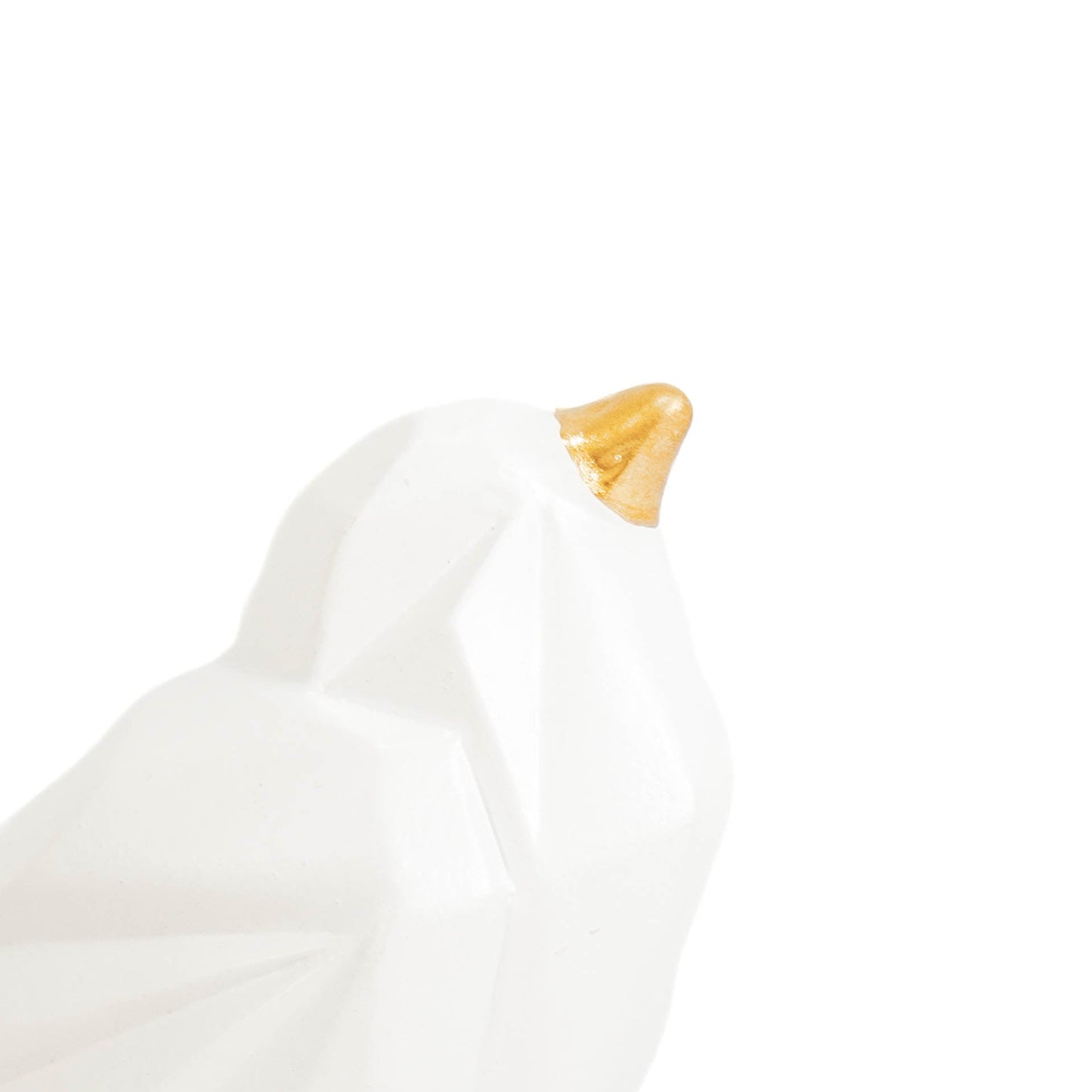 Witte Vogel met Gouden Details
