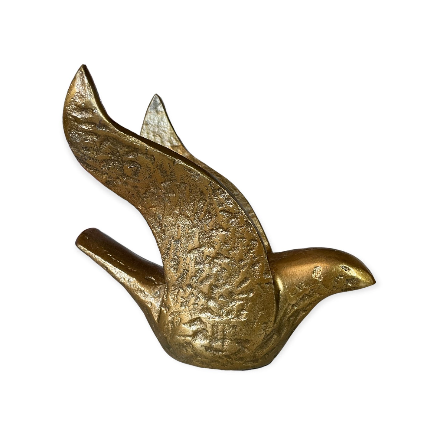 Gouden vogelbeeld aluminium decoratie – Colmore – 18 cm