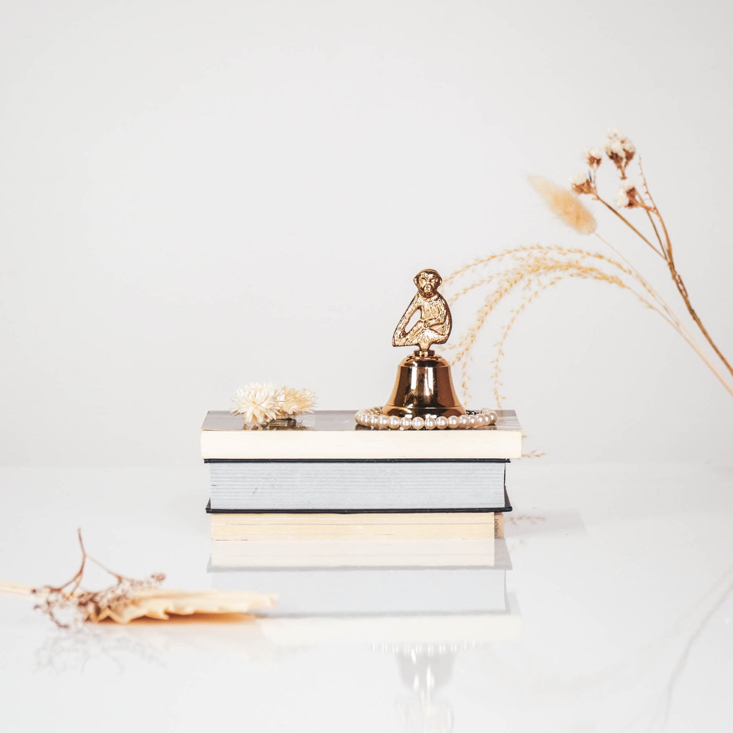 Dekorativer Butler Bell Monkey – Gold oder Silber