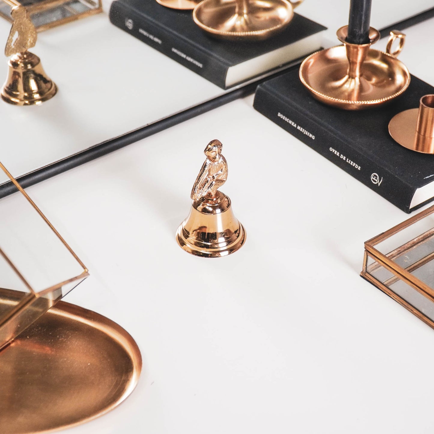 Dekorativer Butler Bell Monkey – Gold oder Silber