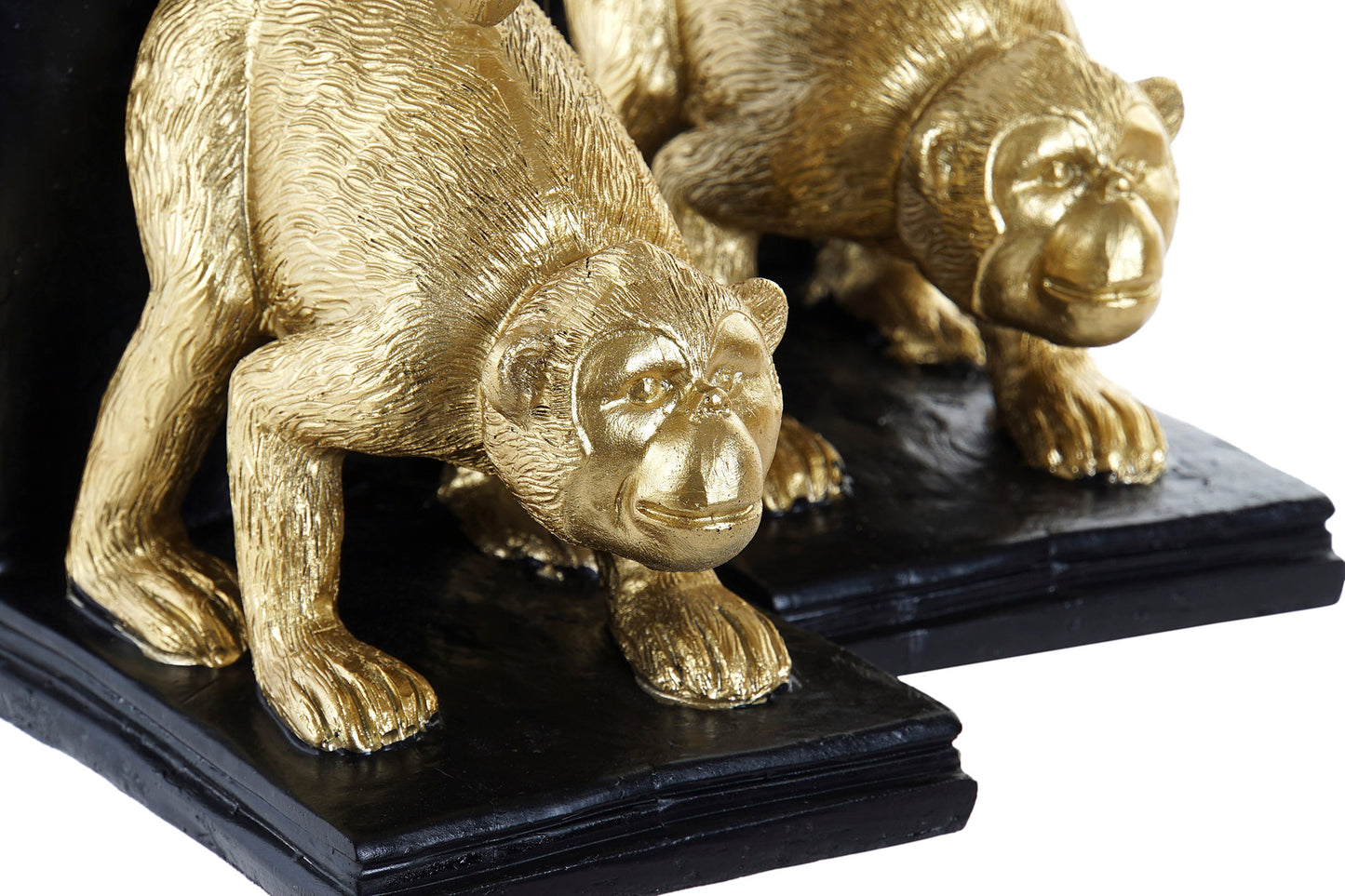 Boekensteunen Apen Goud & Zwart – Jungle Chic