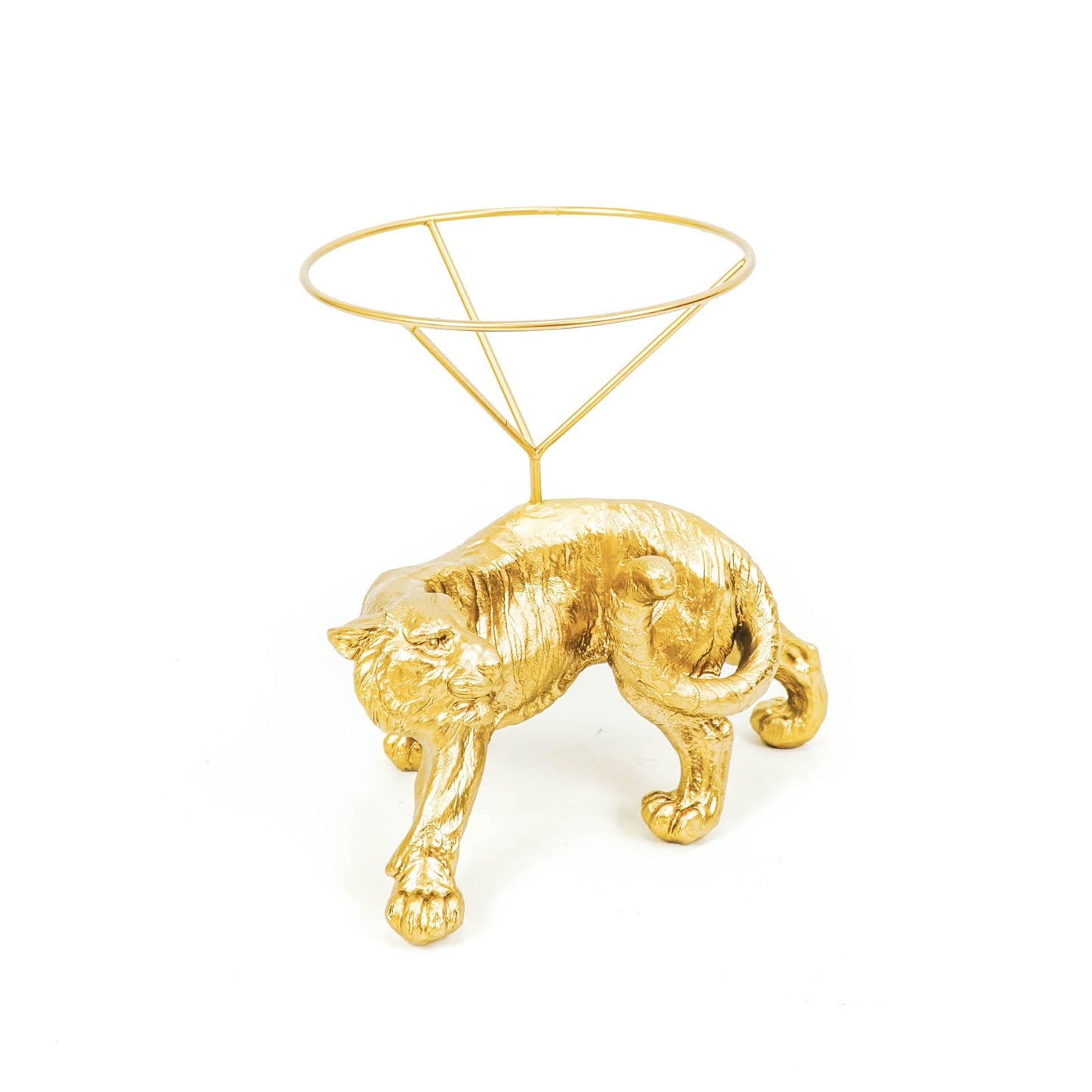 Tellerhalter in Tigergold – Luxus-Küchendekoration
