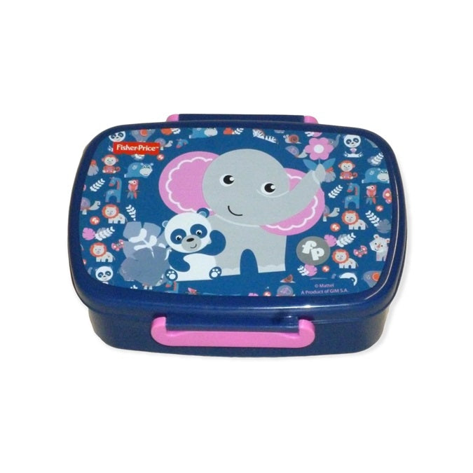 Kindvriendelijke broodtrommel met panda en olifant – jungleprint