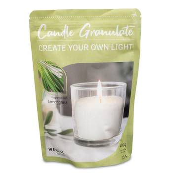 Burning Sand kaarsenzand Lemongrass 400 g met 4 lonten – frisse citrusgeur