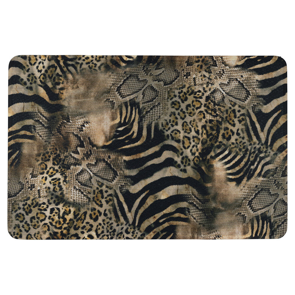 Deurmat met dierenprint – panter, zebra, slang motief 75x50 cm