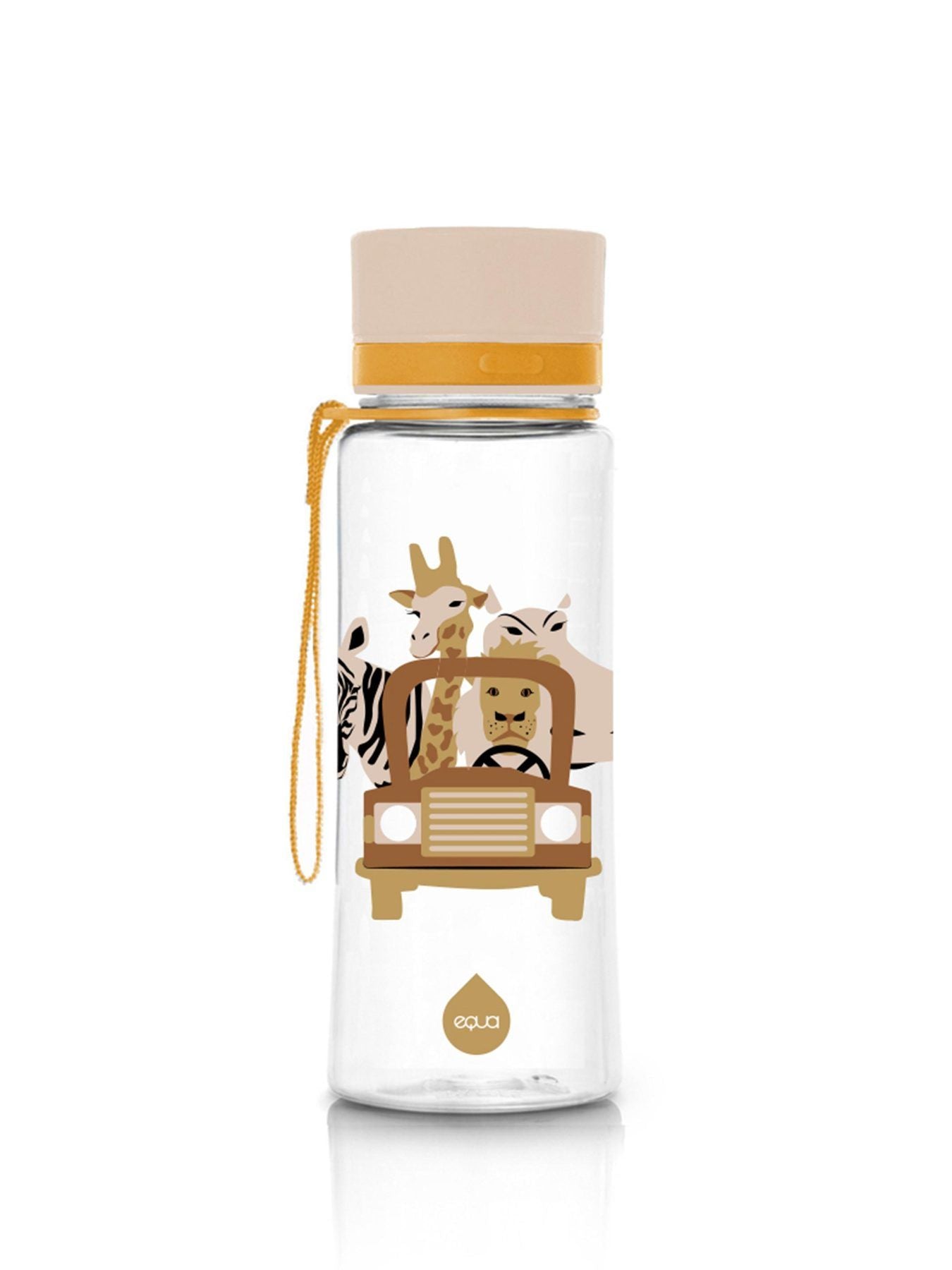 Safari giraffe drinkfles 600 ml met draagkoord – BPA-vrij Tritan