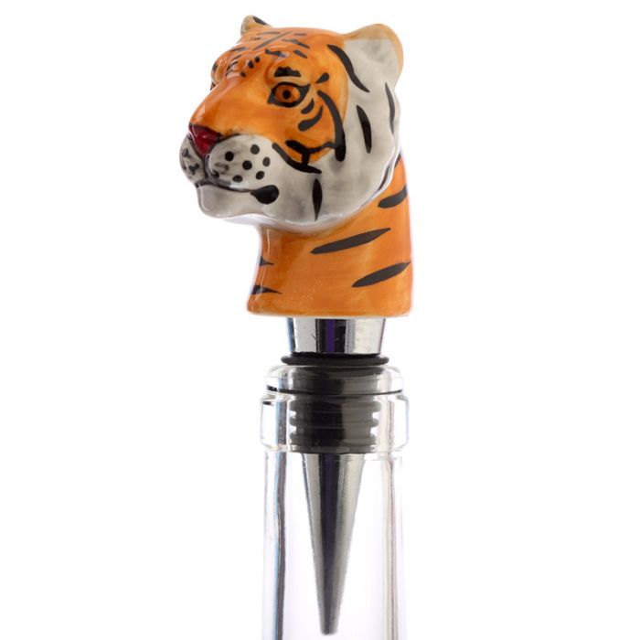 Tiger - Flaschenverschluss mit gestreiftem Kopf (Puckator)