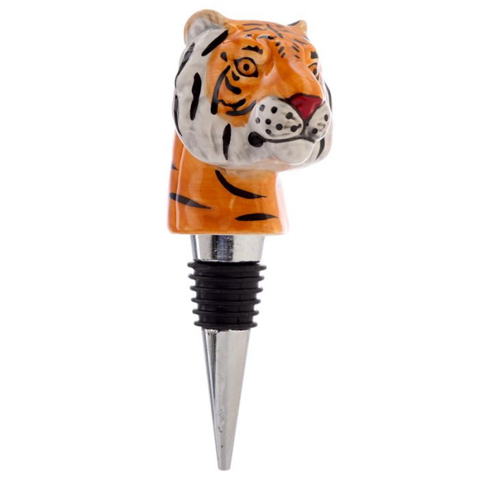 Tiger - Flaschenverschluss mit gestreiftem Kopf (Puckator)