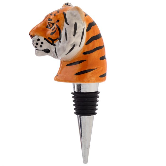 Tiger - Flaschenverschluss mit gestreiftem Kopf (Puckator)