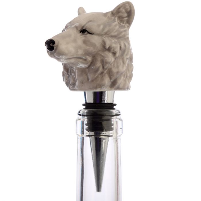Wolf-Flaschenverschluss – Cooles Weinaccessoire von Puckator