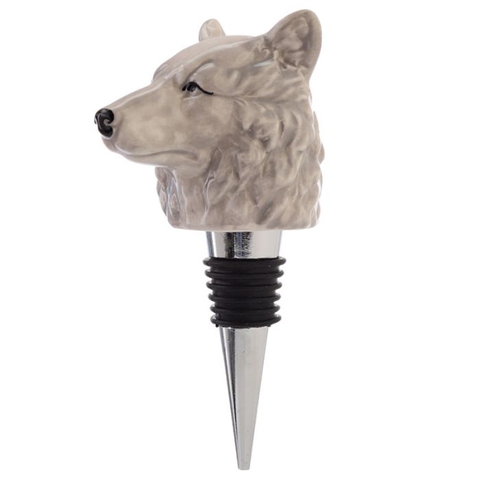 Wolf-Flaschenverschluss – Cooles Weinaccessoire von Puckator