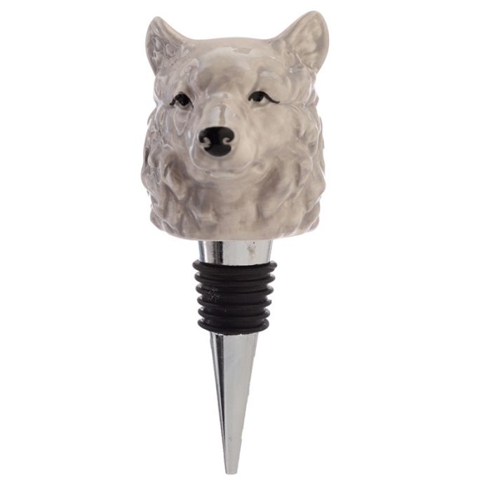 Wolf-Flaschenverschluss – Cooles Weinaccessoire von Puckator