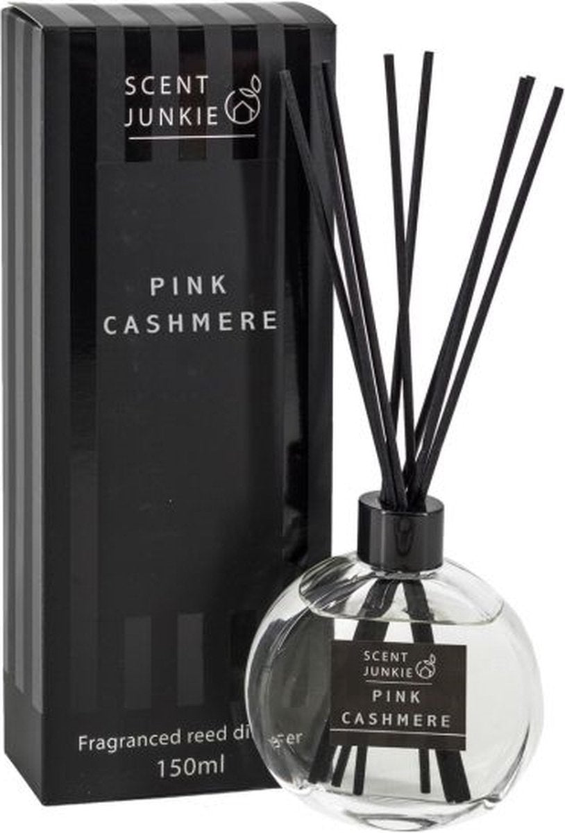 Geurstokjes Pink Cashmere 150 ml Scent Junkie – Krokomingo