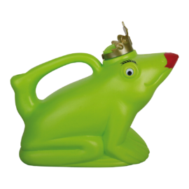 Groene kikkerkoningin gieter met rood mondje en gouden kroontje – Esschert Design