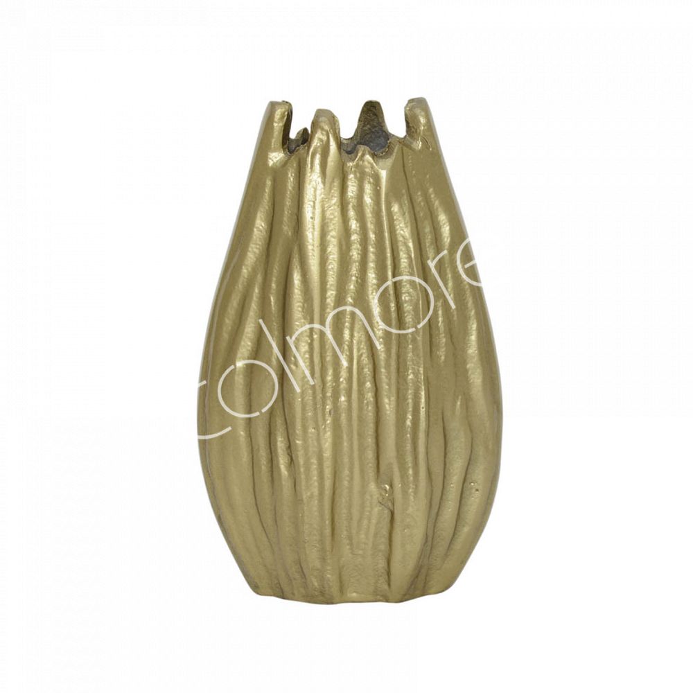 Goldene Colmore Vase – Luxuriöse Aluminiumvase