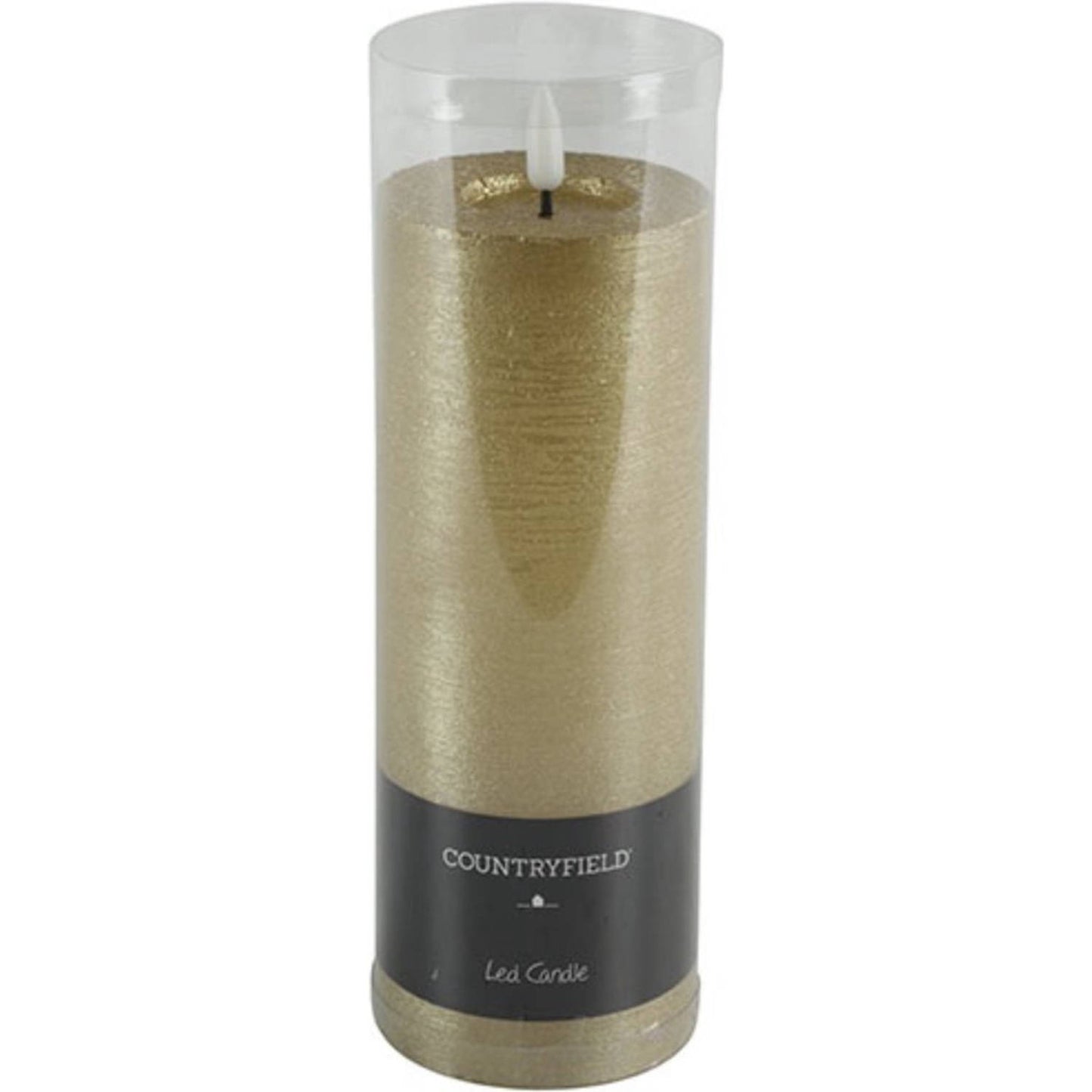 Goldene LED-Stumpenkerzen – Luxus-Wachskerzen Ø 7,5 cm in 4 Größen