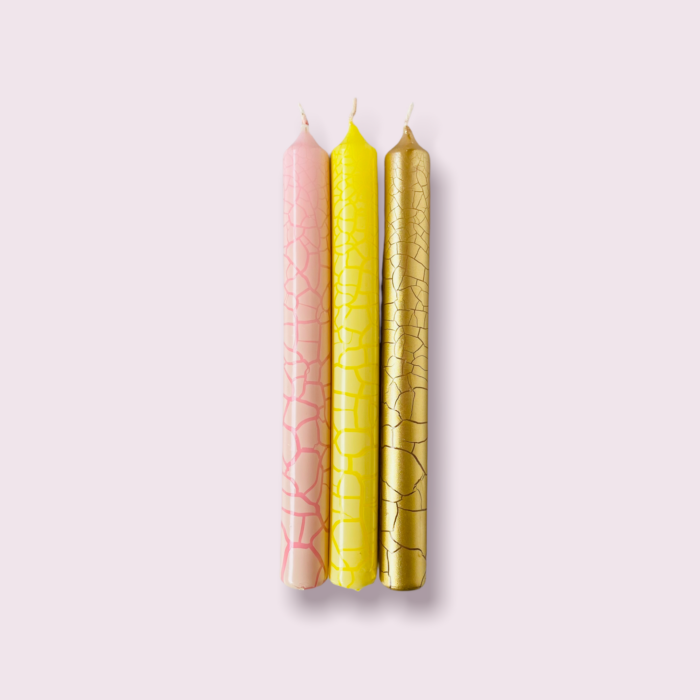 Set van 3 Giraffe Kaarsen – Handgemaakt, Vegan 21 cm