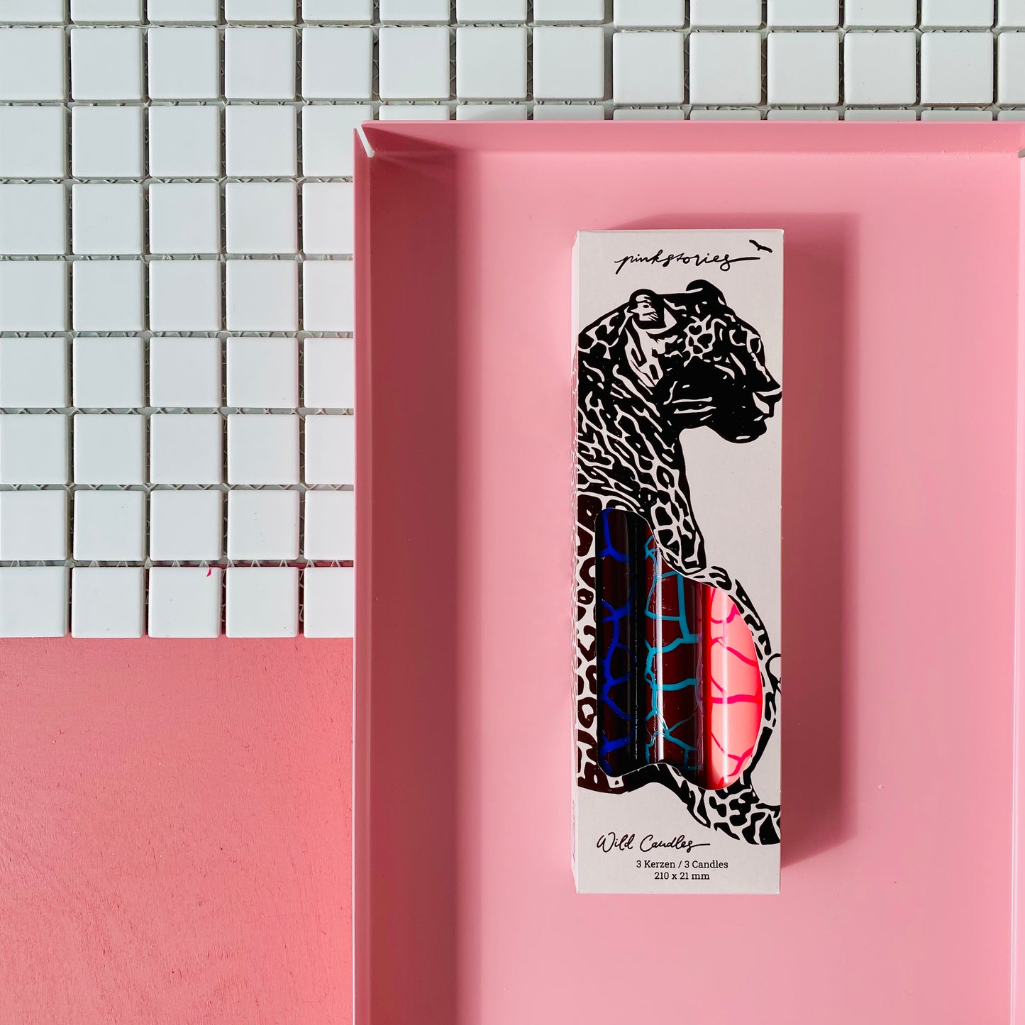 Set Kaarsen Jaguarprint – Handgemaakt & Vegan