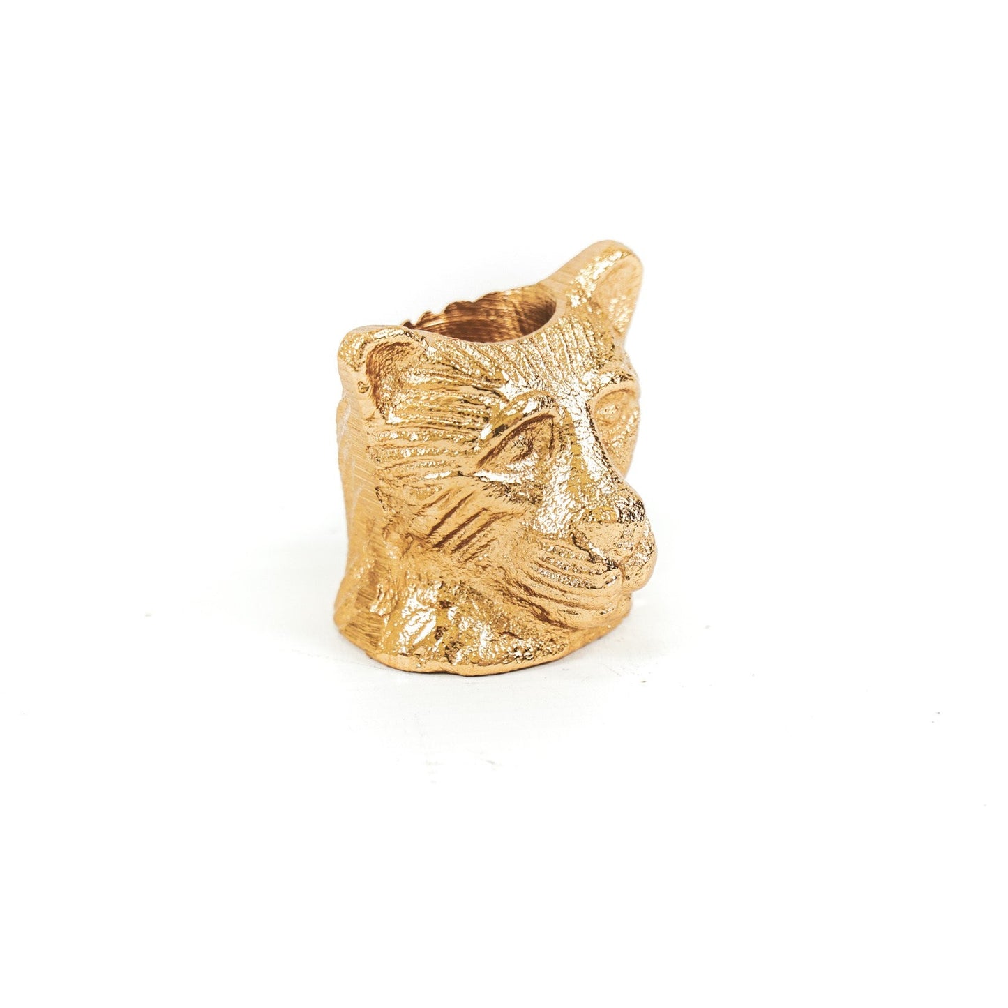 Small Golden Panther Candlestick – Compact & Chic