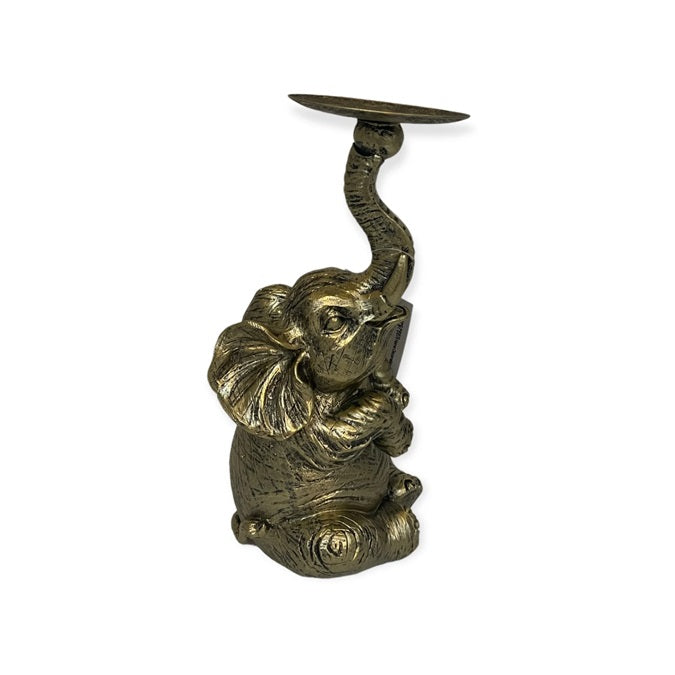 Bronze Elephant Candlestick – Atmospheric & Unique