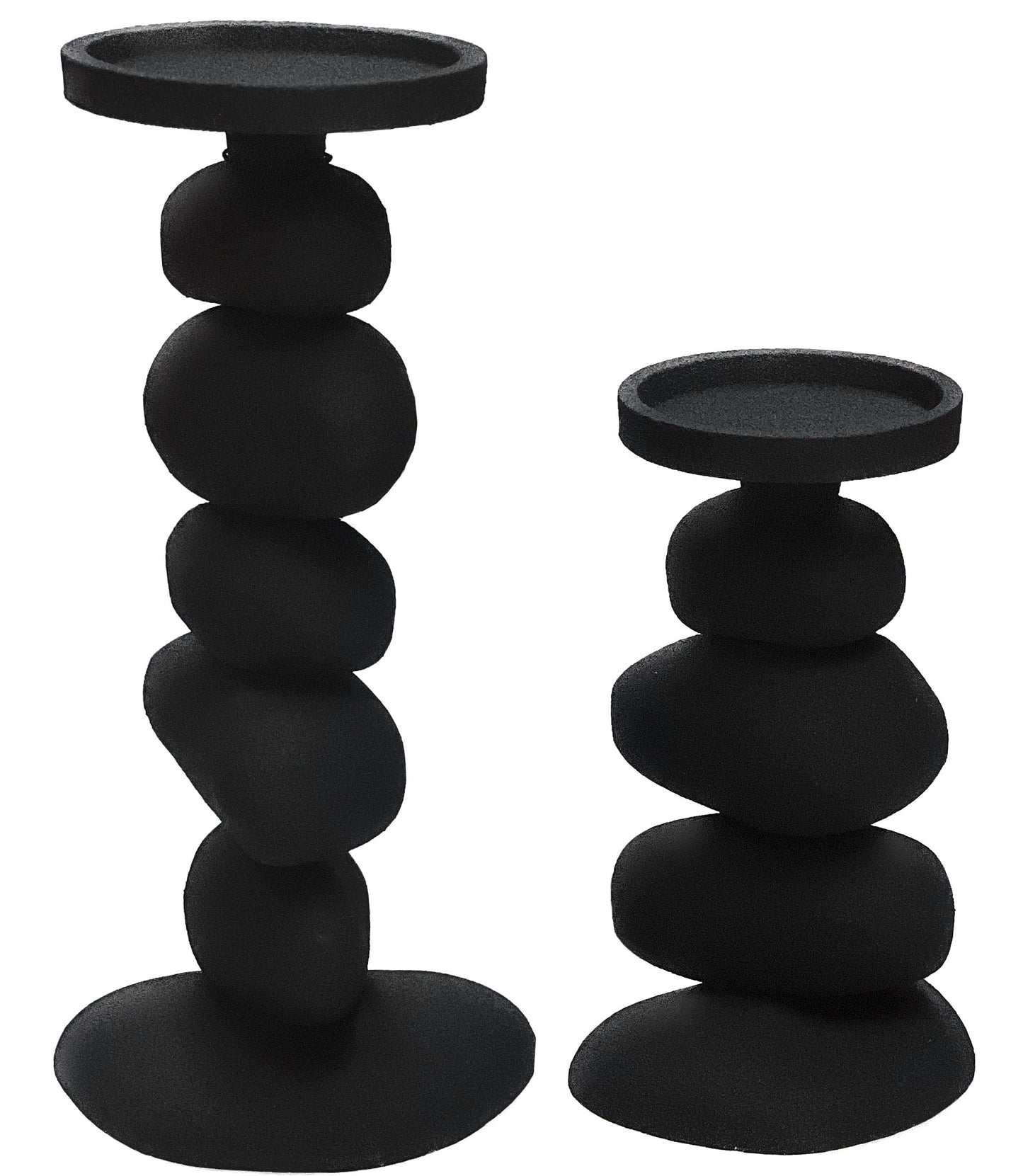 Carepa Kerzenständer Set Schwarz Metall – Luxus Design