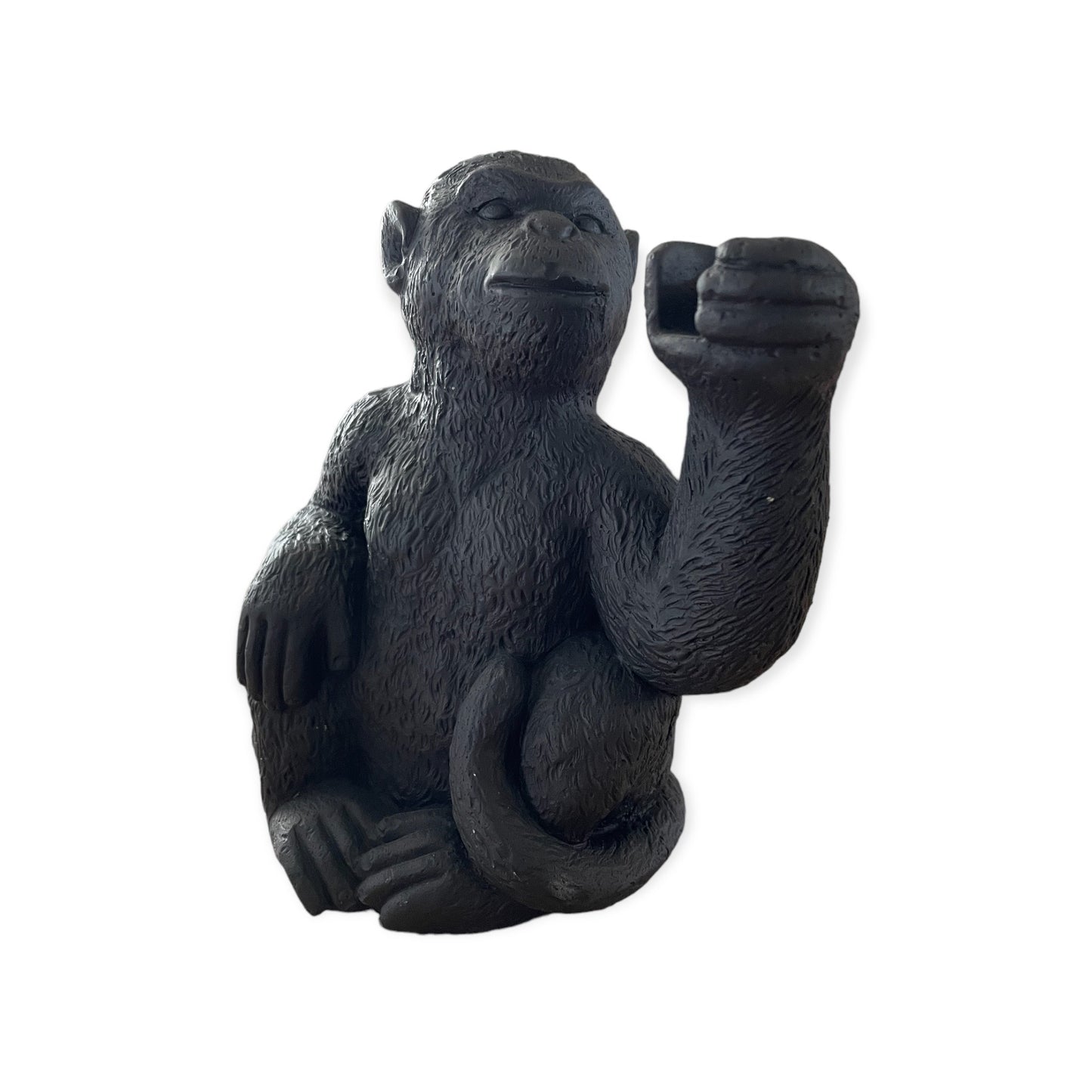 Black Monkey Candle Holder – Hear/See/Speak No Evil