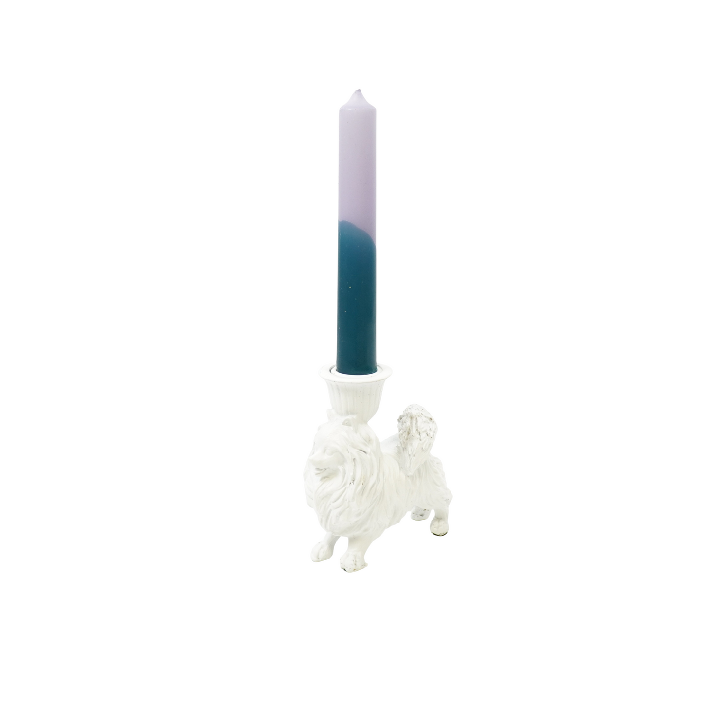 Witte Kandelaar Pomeriaan – Speelse Dierendecoratie
