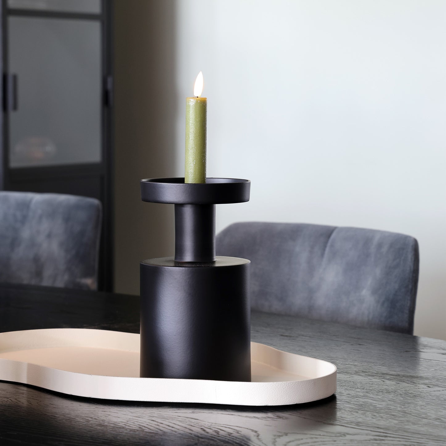 Navarro Kandelaren Zwart Metaal – Vase The World