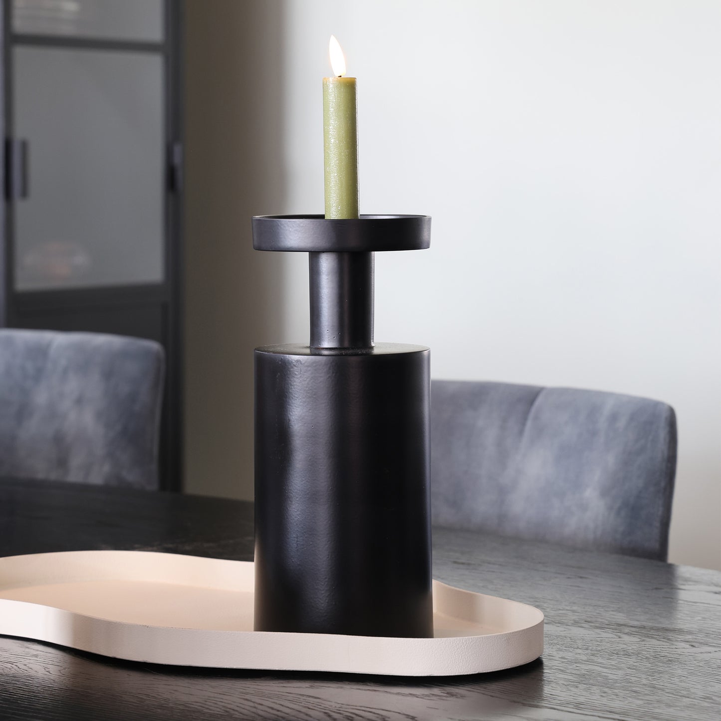 Navarro Kandelaren Zwart Metaal – Vase The World
